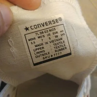 New Women's knockoff White Converse All-Star Shoes photo 3