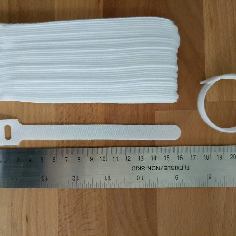 Approx 40 White Velcro Cable Ties photo 1