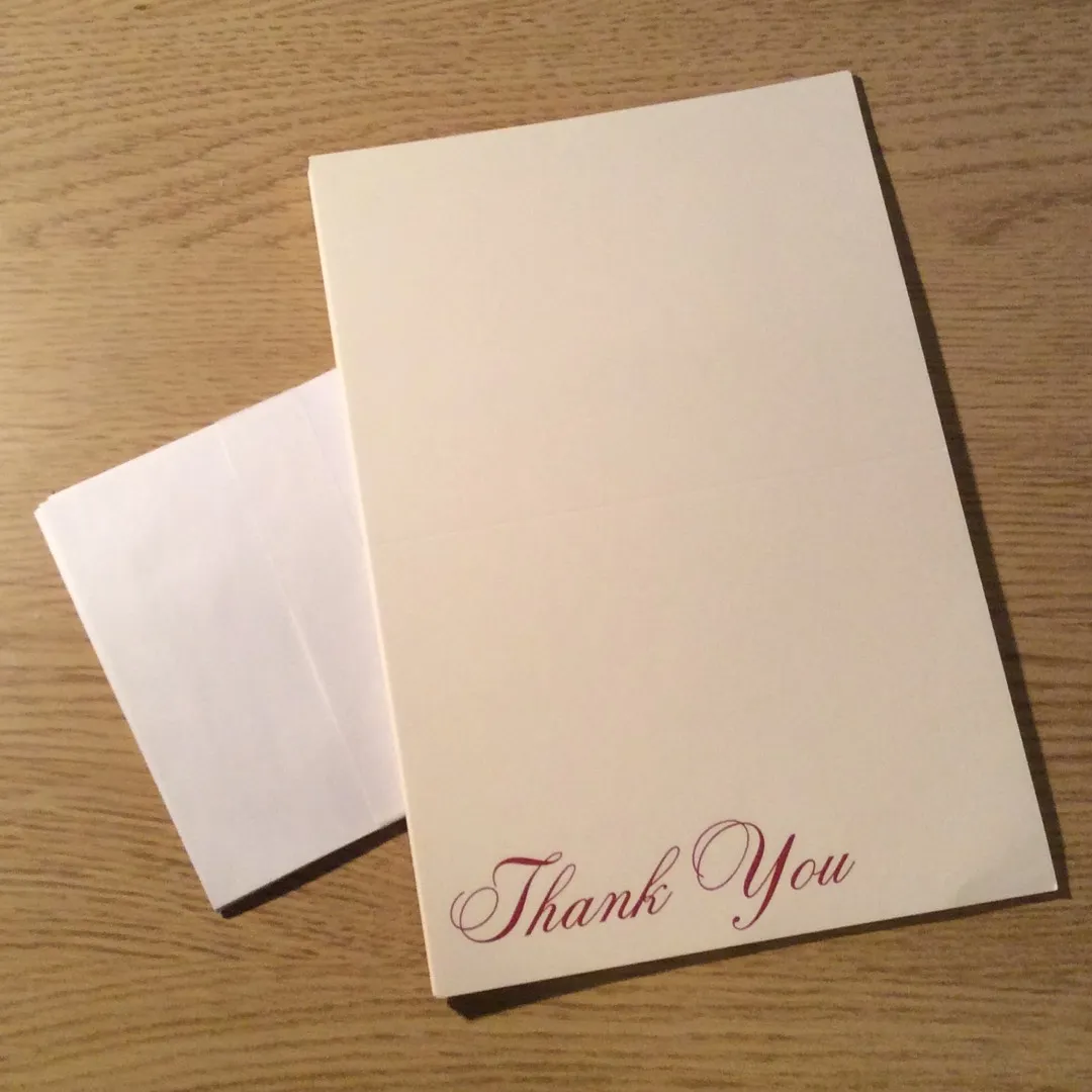 Thank You Cards - Set Of 8 photo 1