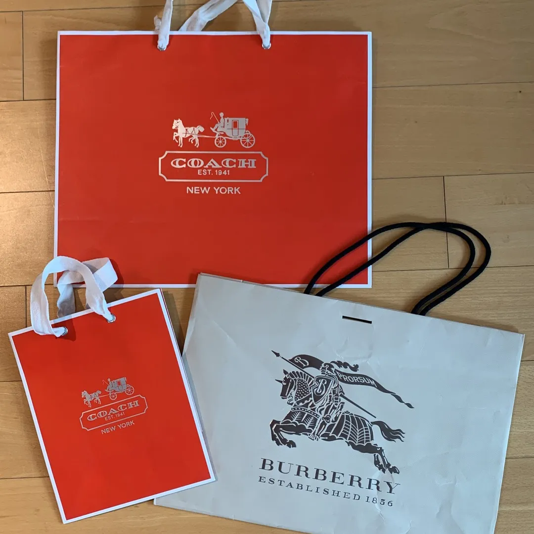 Coach, Burberry Gift Bags photo 1