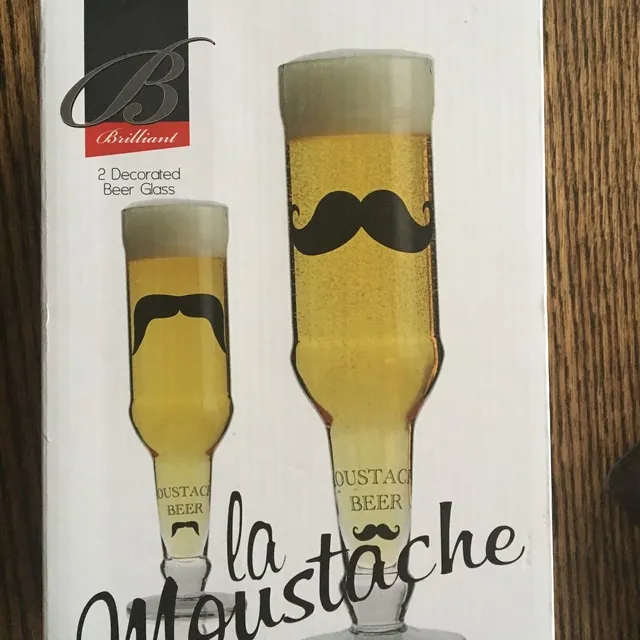 2 "moustache" beer classes photo 1