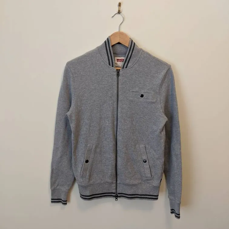 Levi's Grey Zip-Up Sweater photo 1