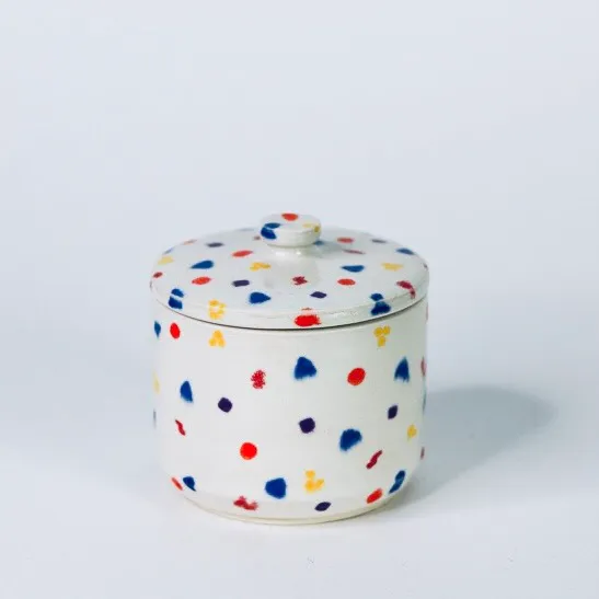 Handmade Ceramics - Confetti Pattern Jar photo 1