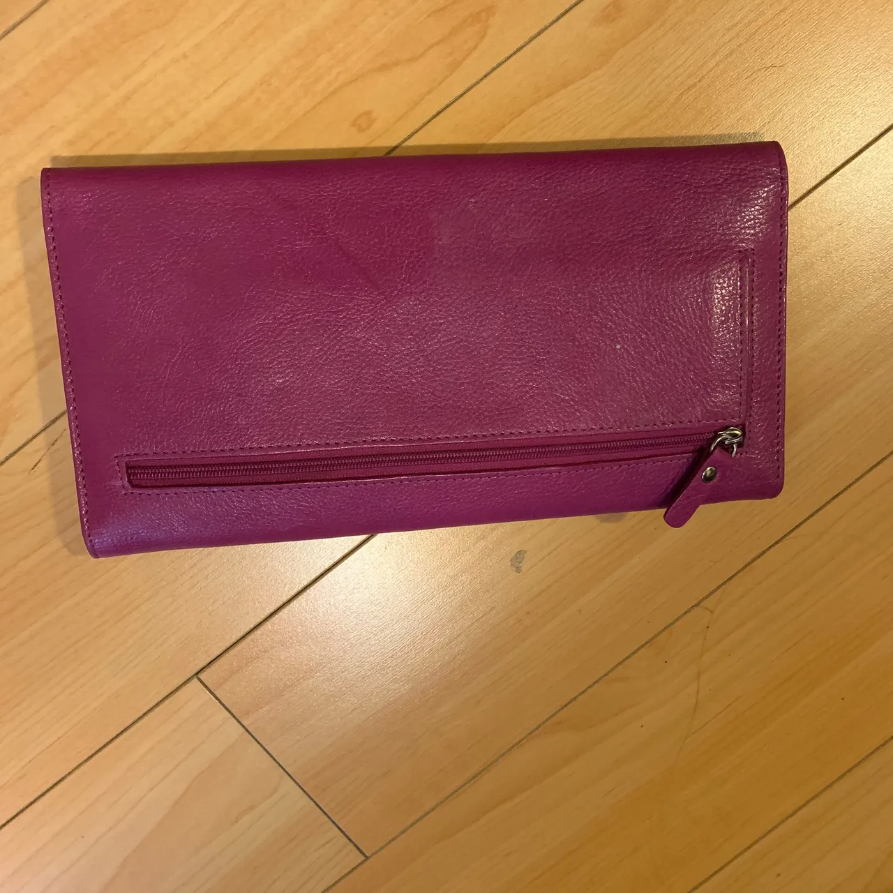 Purple Danier leather wallet. photo 4