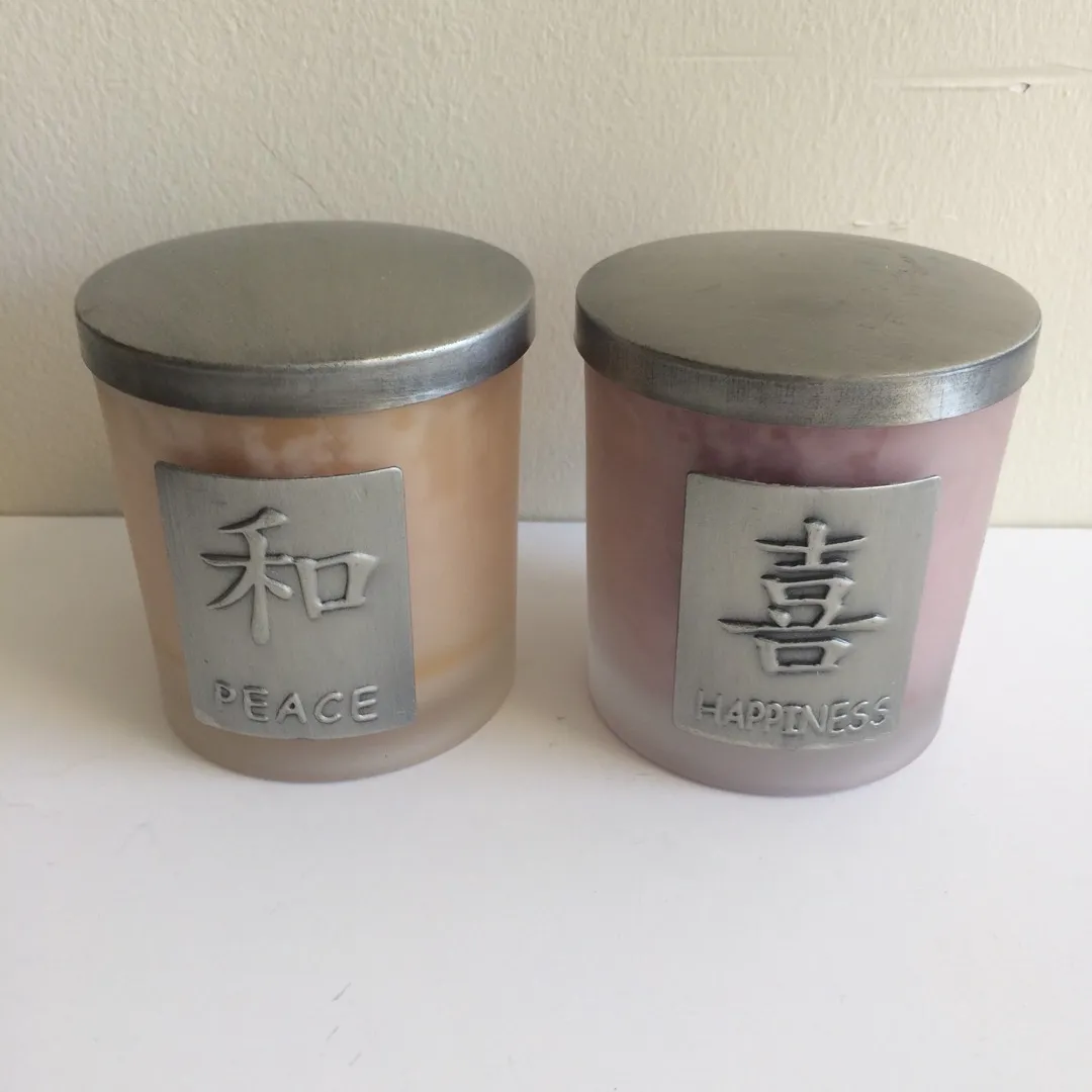 Two New Scented Candles With Lids photo 1