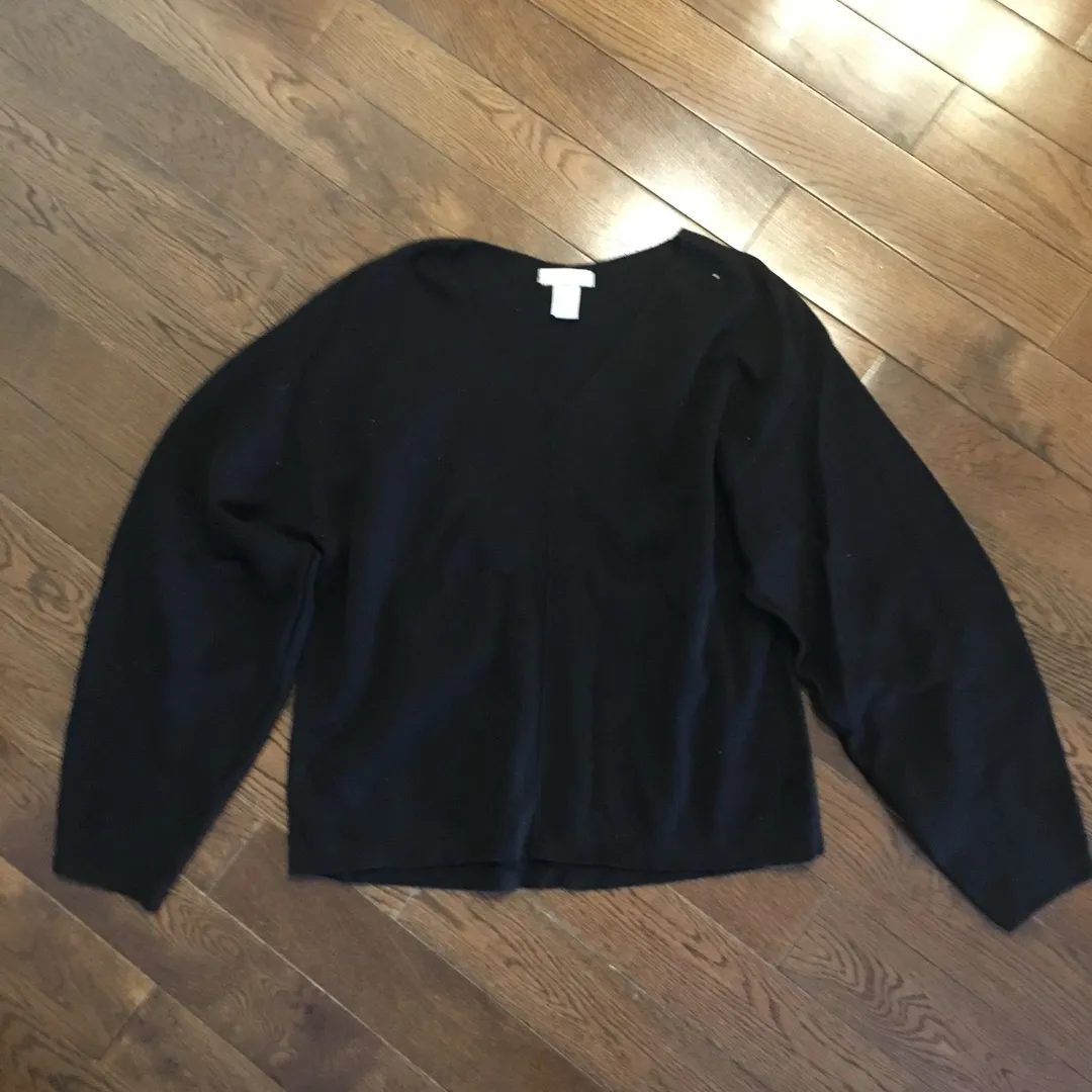 Baggy Wool Blend Black Sweater photo 1