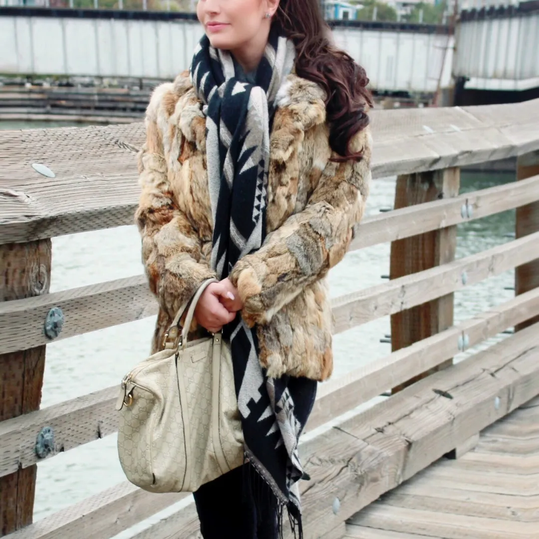 Size Small Real Fur Vintage Coat photo 1