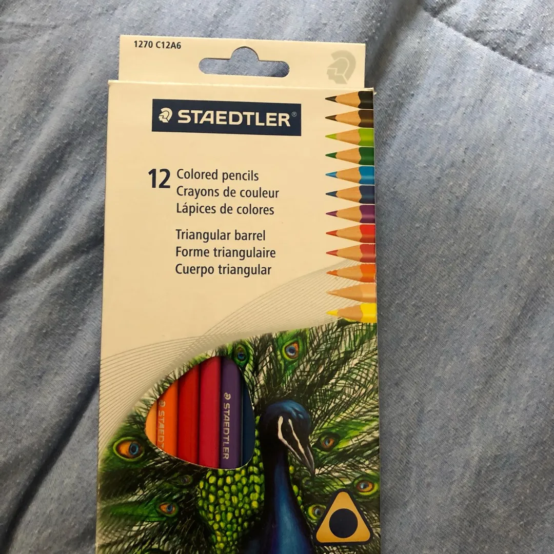 12 Pack Staedtler Pencil Crayons UEC photo 1
