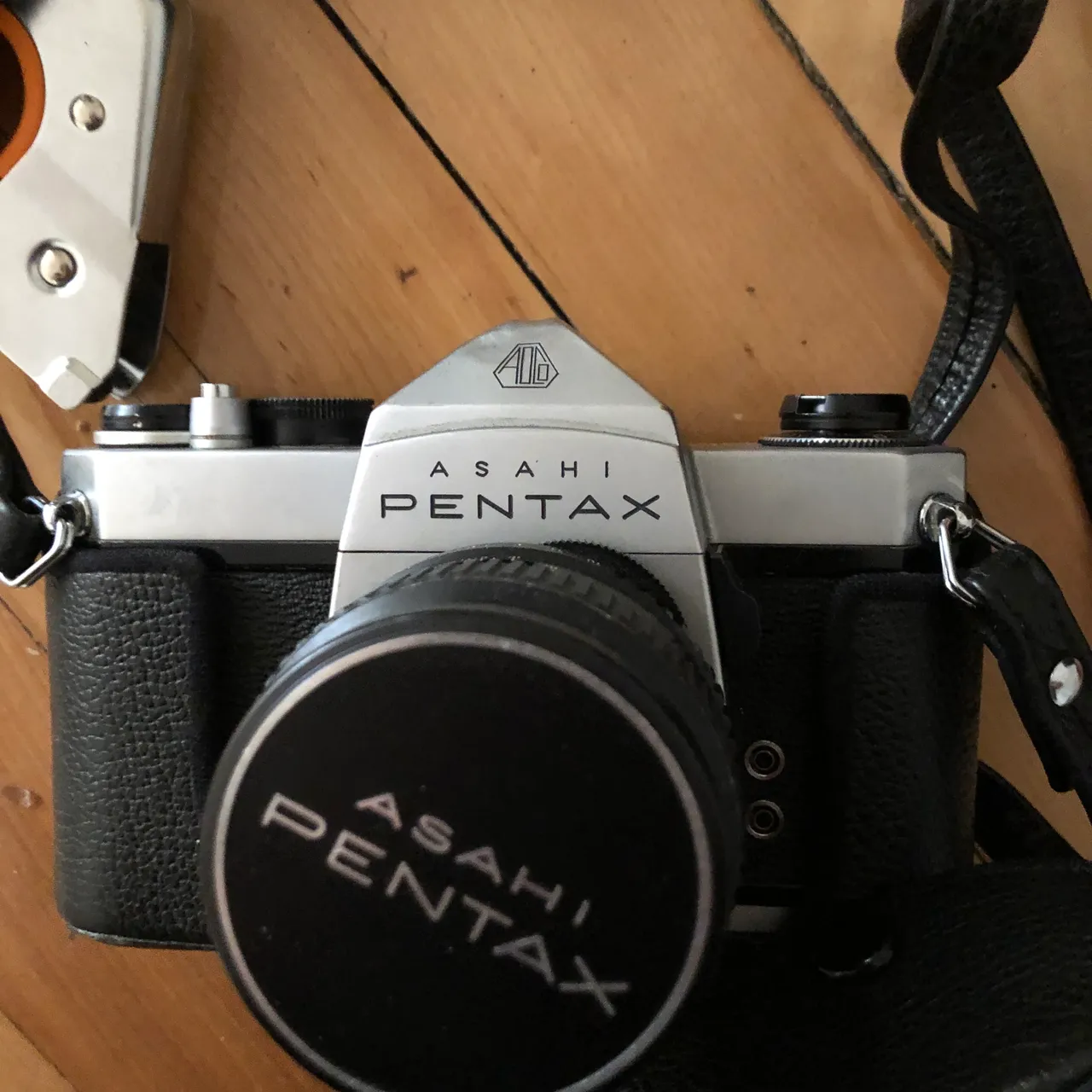 Pentax film camera two lenses and bag photo 1