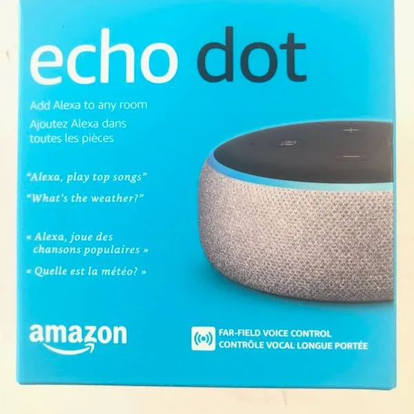 Amazon echo dot (Charcoal, and Heather Gray) BNIB photo 1
