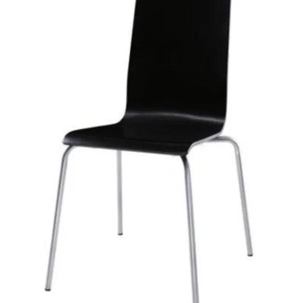 6 Black Stackable IKEA chairs photo 3