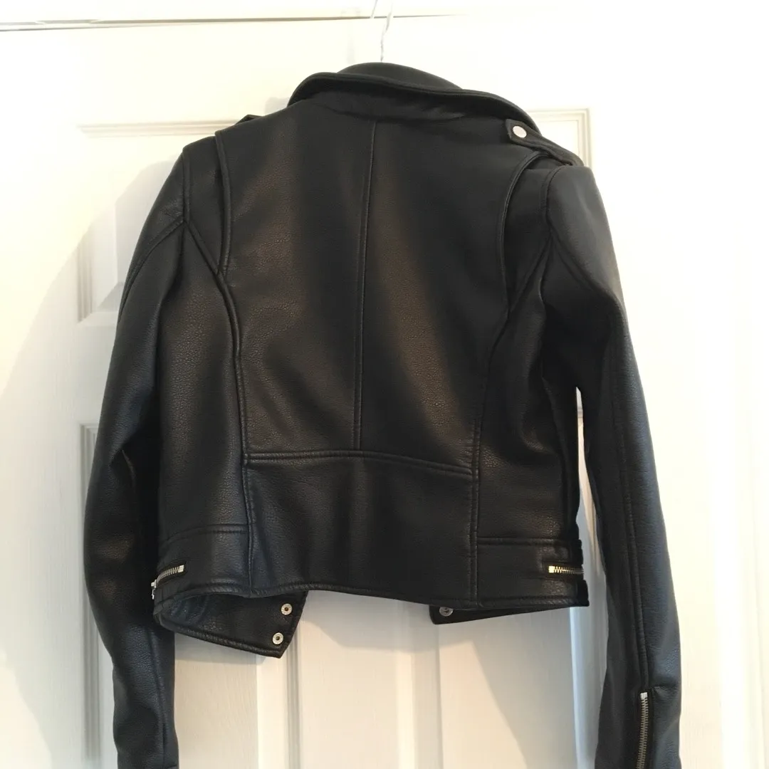 Vegan Leather Jacket (xs) photo 3