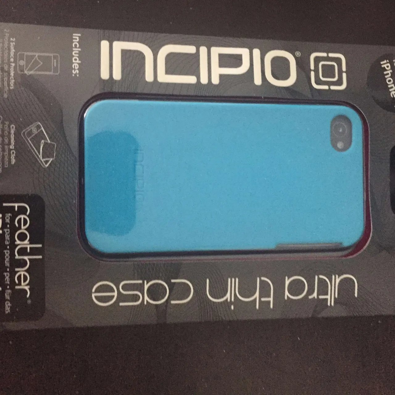 New incipio iphone 4 feather ultra thin case -blue photo 1