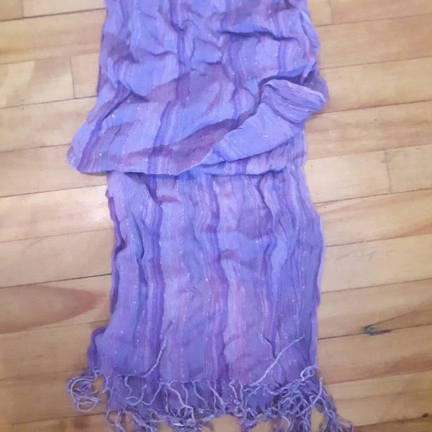 Purple scarf photo 1