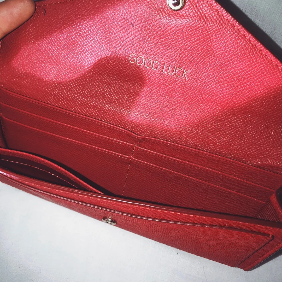 Coach Limited Edition Red Envelope Wallet photo 3