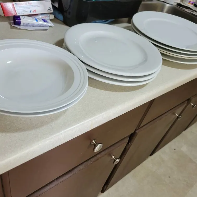 Various Plates And 2 Shallow Bowls photo 1