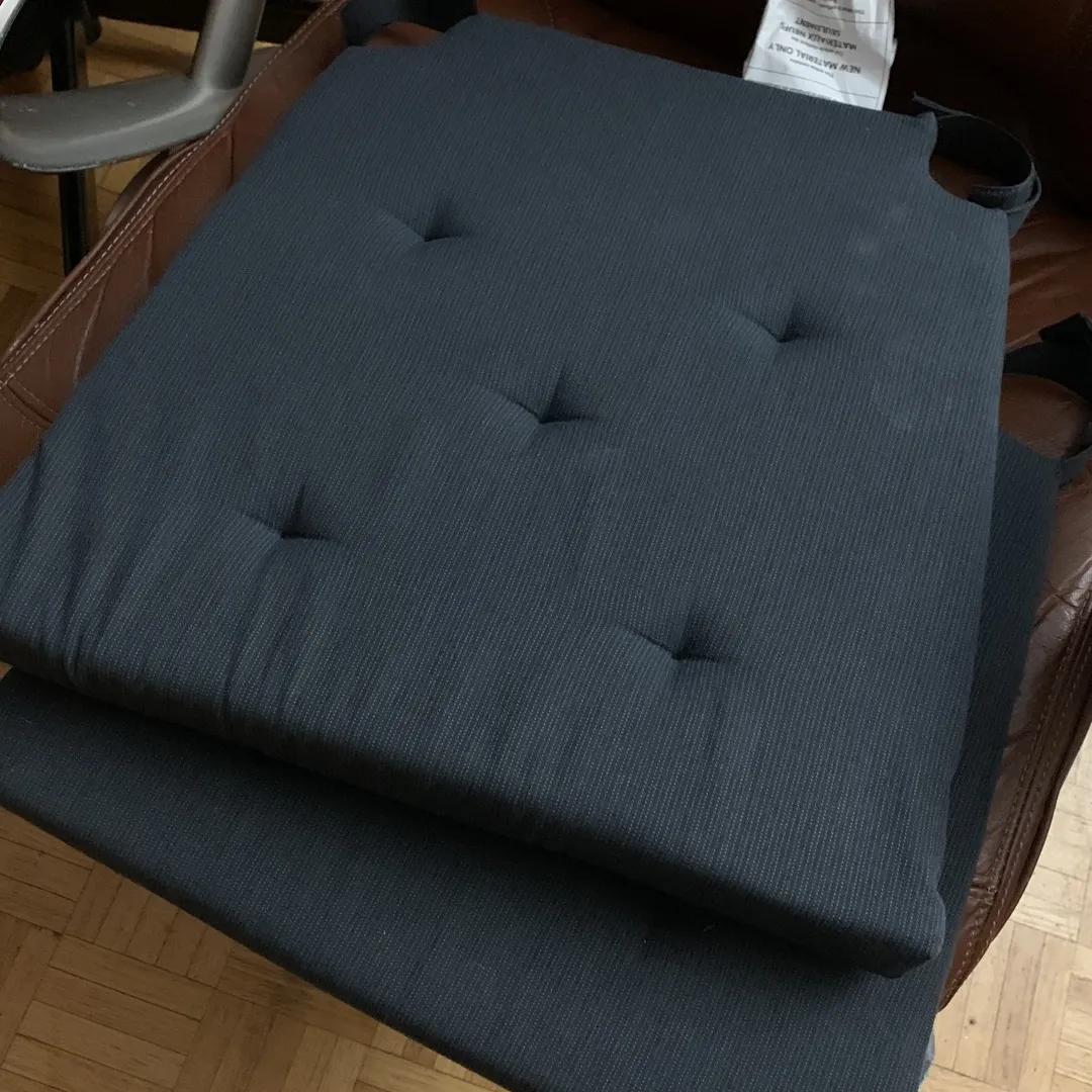 Blue IKEA Chair Cushions photo 1