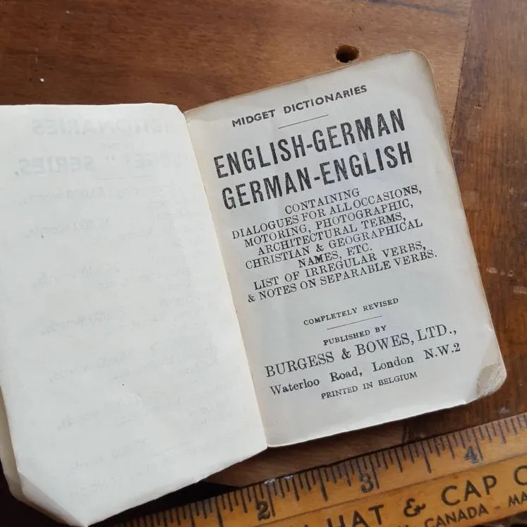 Antique Miniature Dictionary photo 3
