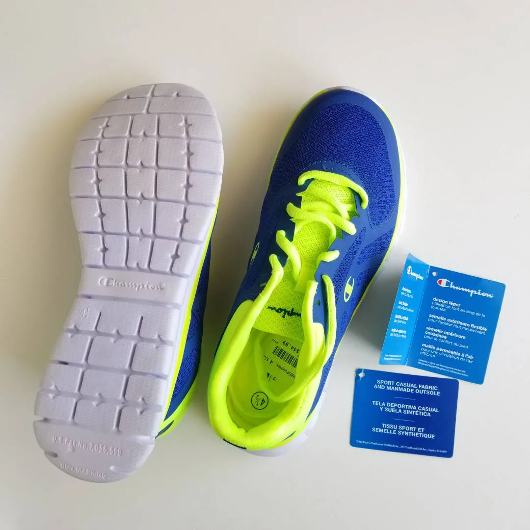 NEW Sneakers Blue Lime Shoes Unisex photo 3