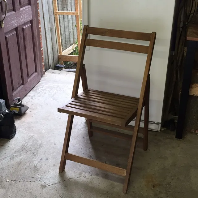 4 Wood Deck / Patio Chairs photo 1