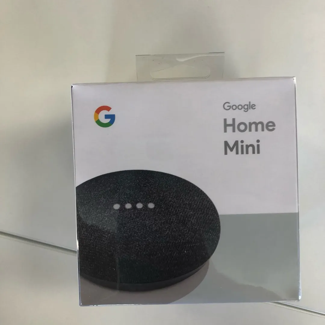 Brand New Google Home Mini! Charcoal, Still In Original Package photo 3