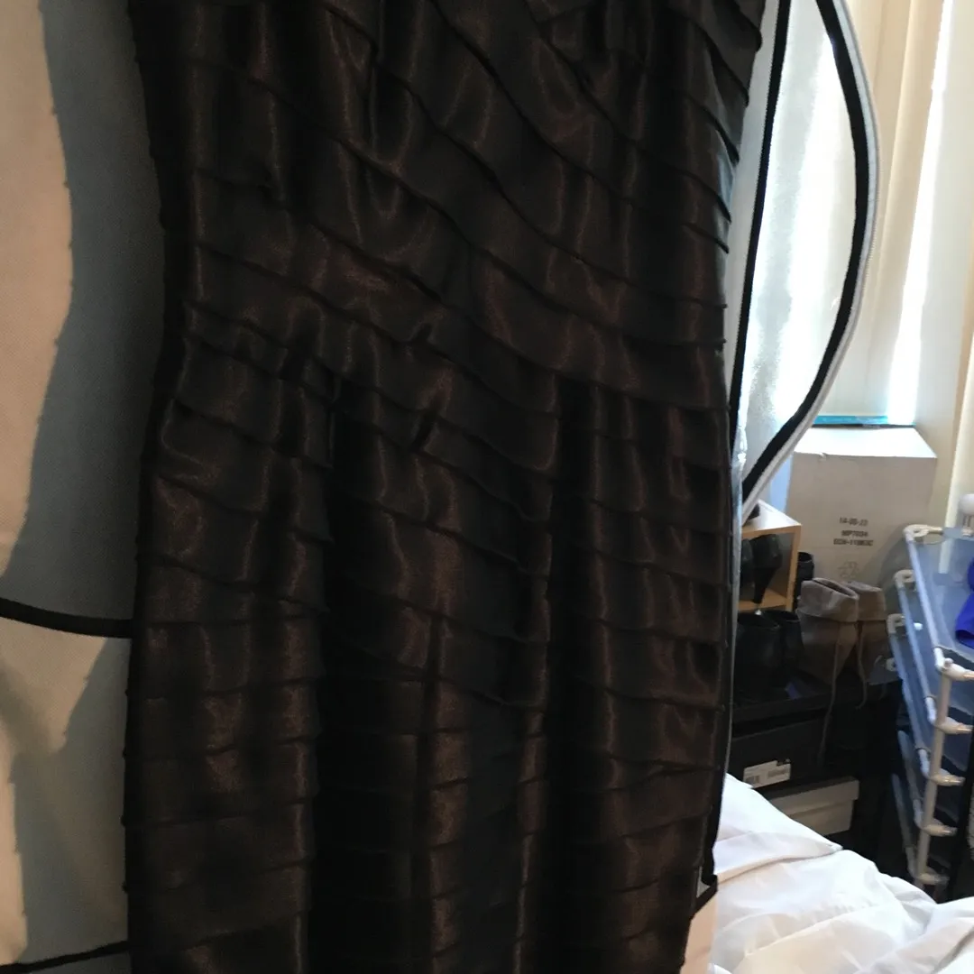 Bnwt Strapless Silk Look Dress From Bcbg Tags On photo 1