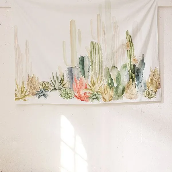 Cactus Landscape Tapestry photo 1