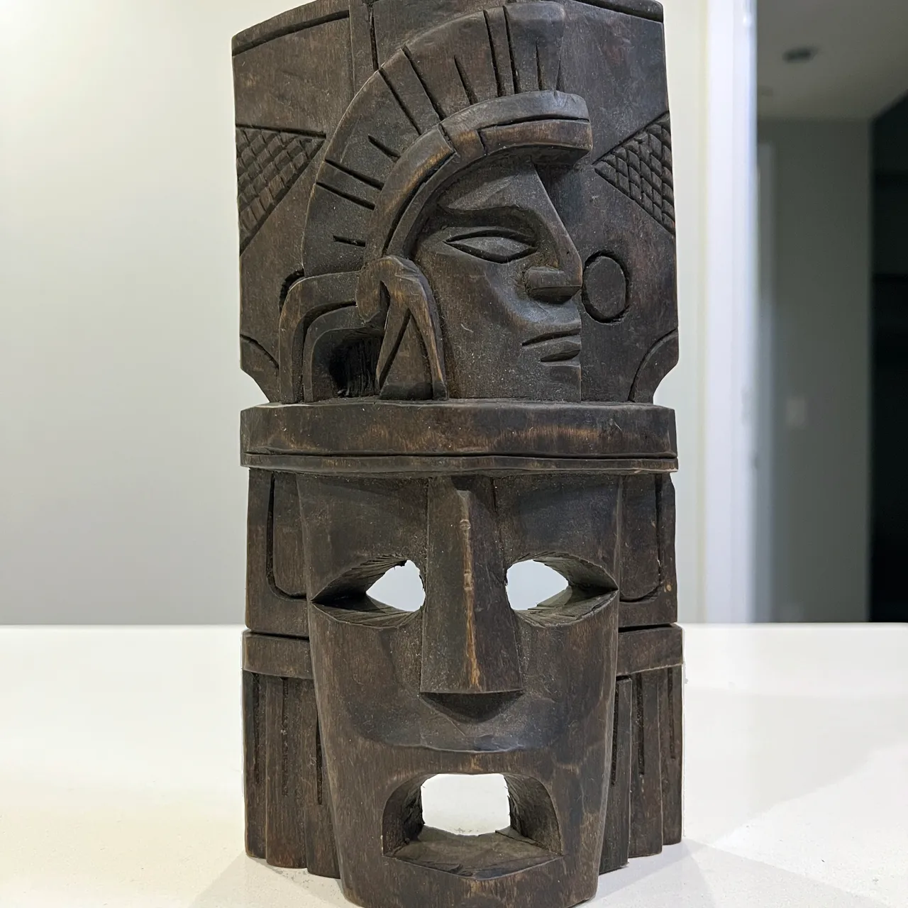 Wooden Mask From Mexico Decor photo 1
