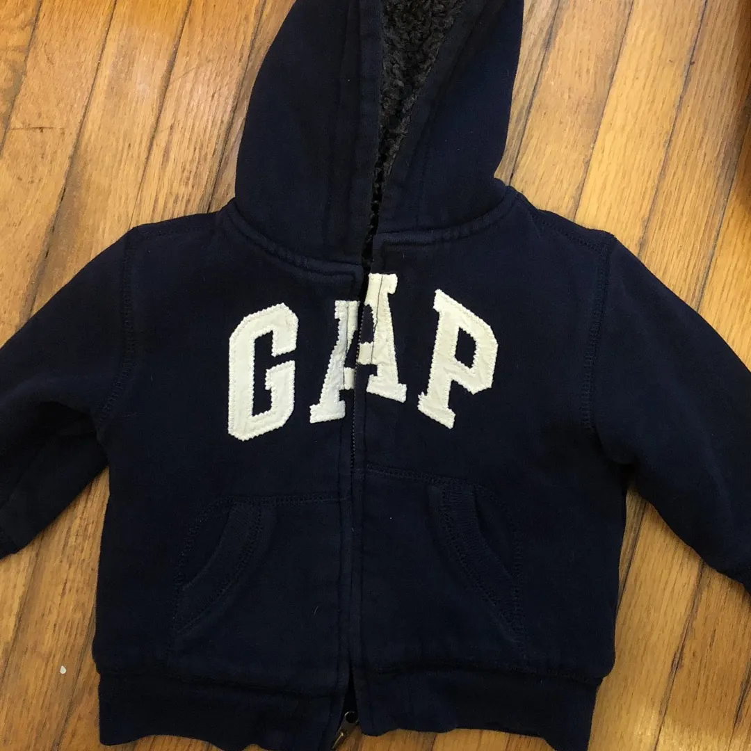 Baby GAP Warm Lined Hoodie 18-24 Months photo 1