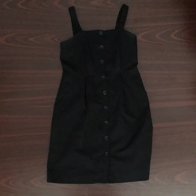 The Cutest Black Button Up/pockets H&m Dress photo 1