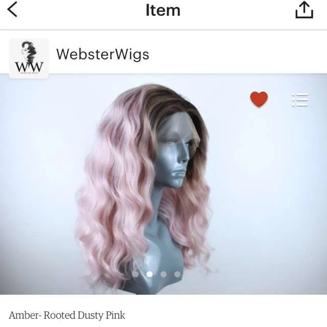Pastel Pink Wig photo 1