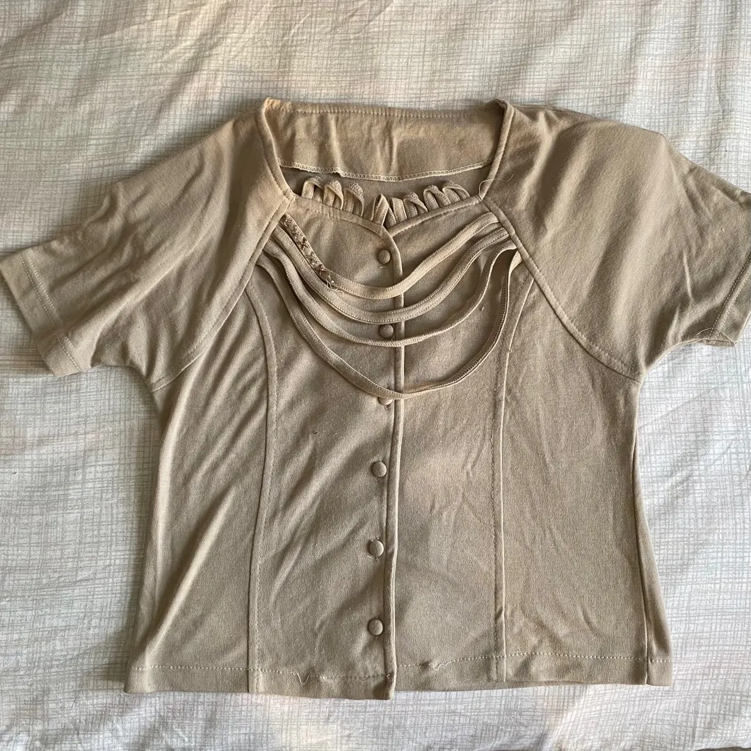 Vintage button up short sleeved tops photo 1