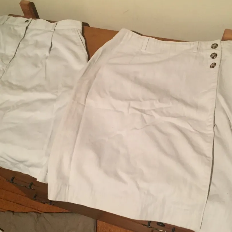 Two Khaki Skirts Size 12 photo 8