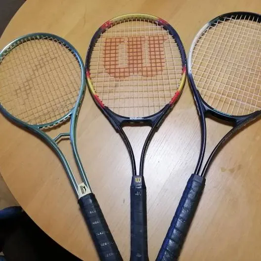 2 Older Tennis Rackets photo 1