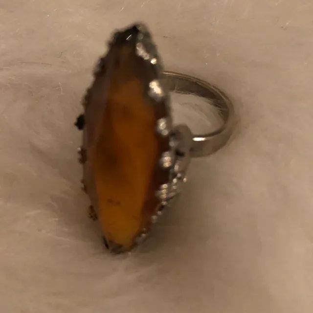 Antique Amber Ring photo 3