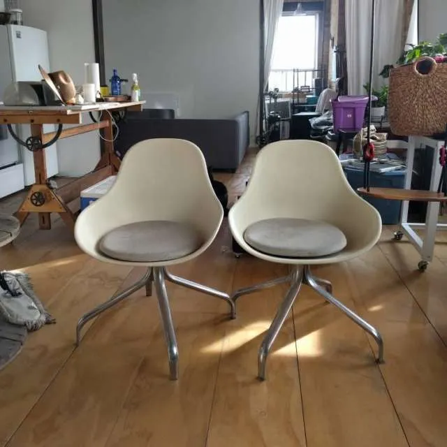White Retro Chairs photo 1