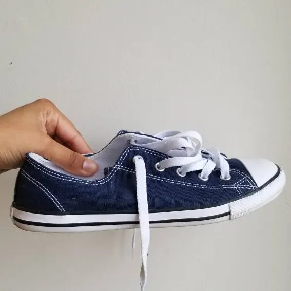 Blue Converse Sneakers - Women's Size 7 photo 3
