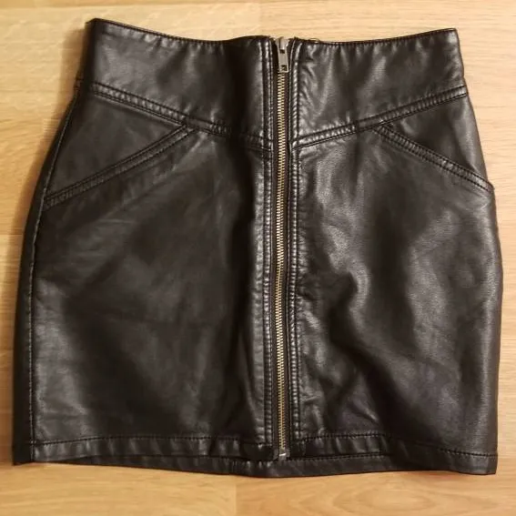 Faux Leather Skirt photo 1