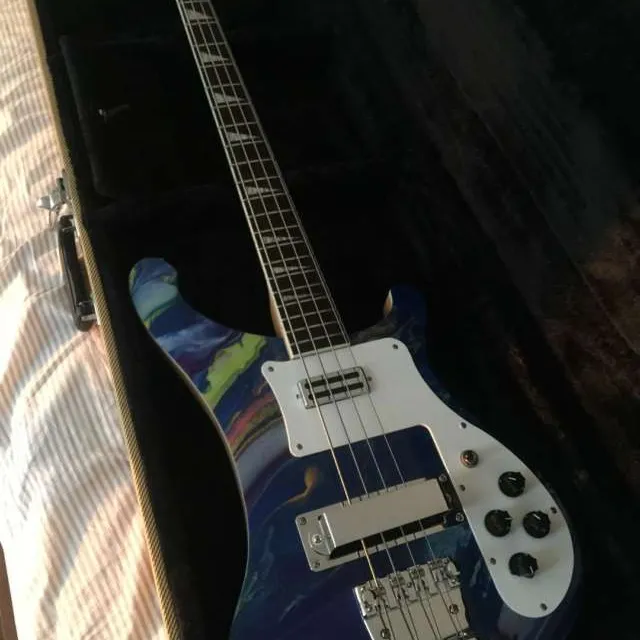Logical Bass guitar, cool design, rickenbacker style photo 1