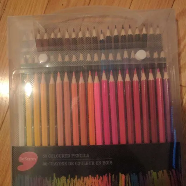Deserras Brand Colouring Pencils - set Of 60 photo 1