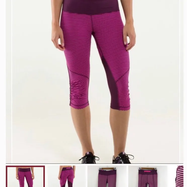 Lululemon run for your life crop - Size 8 photo 1