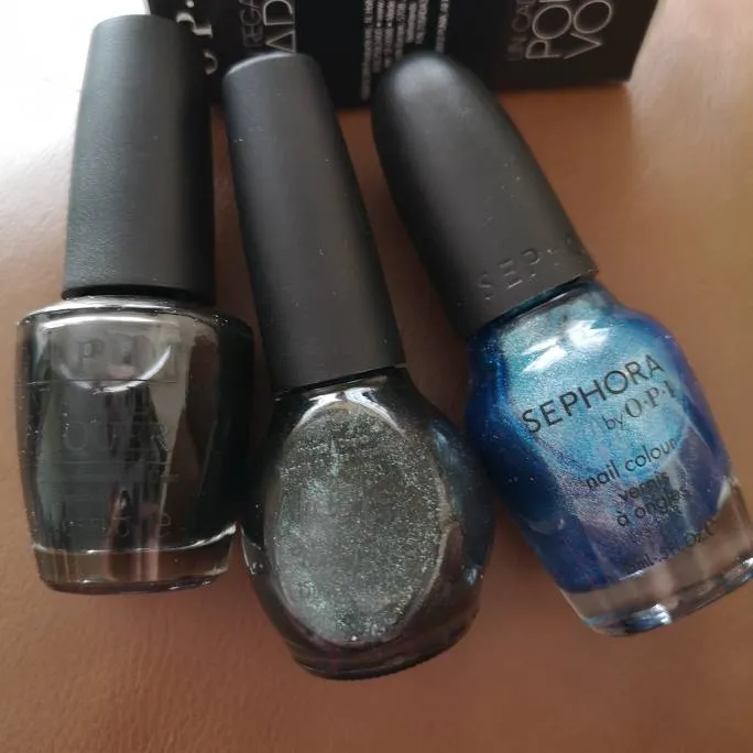 OPI Nicole Sephora nail polish set makeup blue black Bundle Lot photo 1