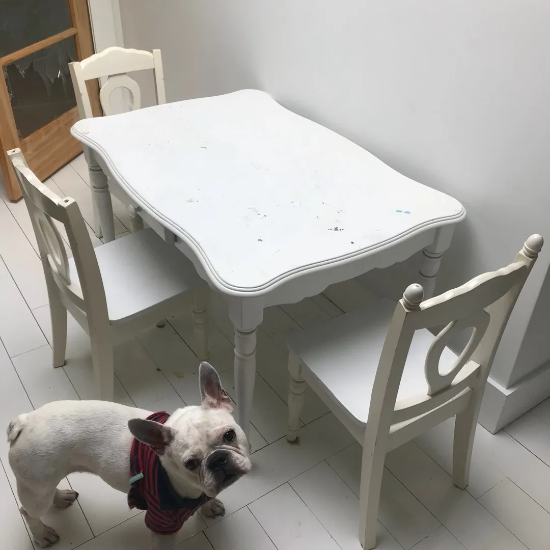 Shabby Chic Kids Table With 3 Chairs 😍💕 photo 1