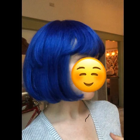 Bright Blue Wig photo 1