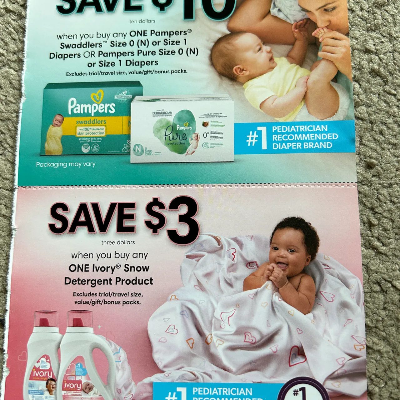 Detergent and Diaper coupon  photo 1
