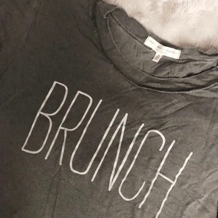 Urban Outfitters Grey “Brunch” Shirt photo 1