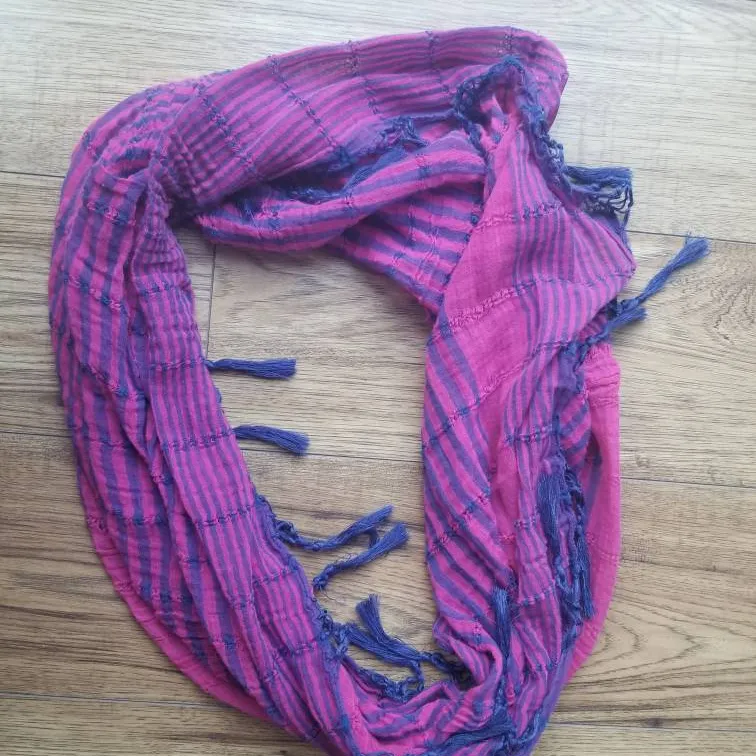 Cute Blue And Pink Scarf photo 1