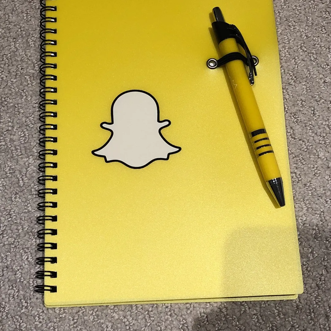 Snapchat Notebook With Pen photo 1