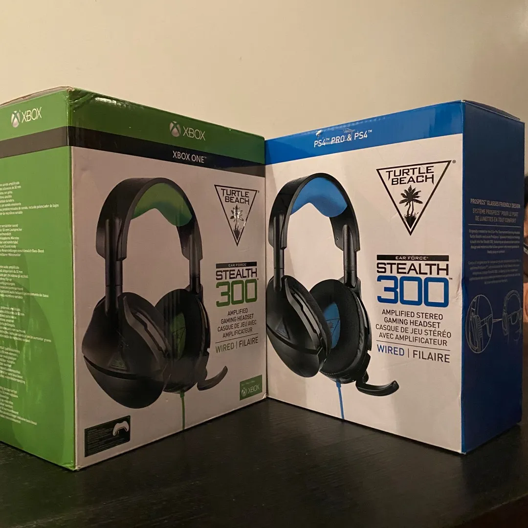 XBOX And PlayStation Stealth 300 Turtle Beach Headsets photo 1