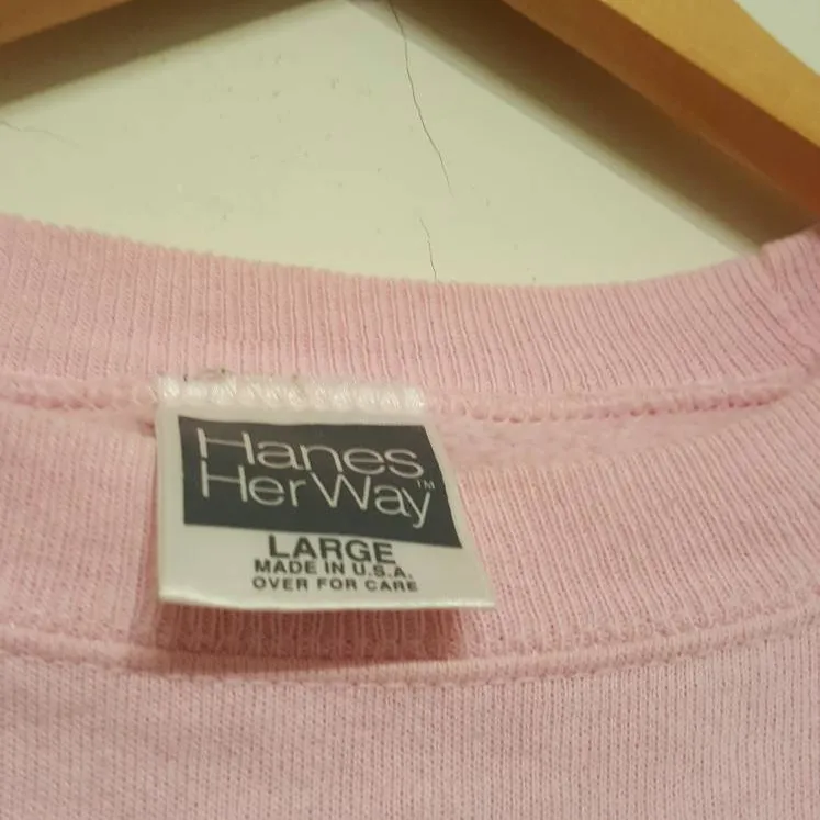 👀Cropped Pink Sweatshirt photo 4